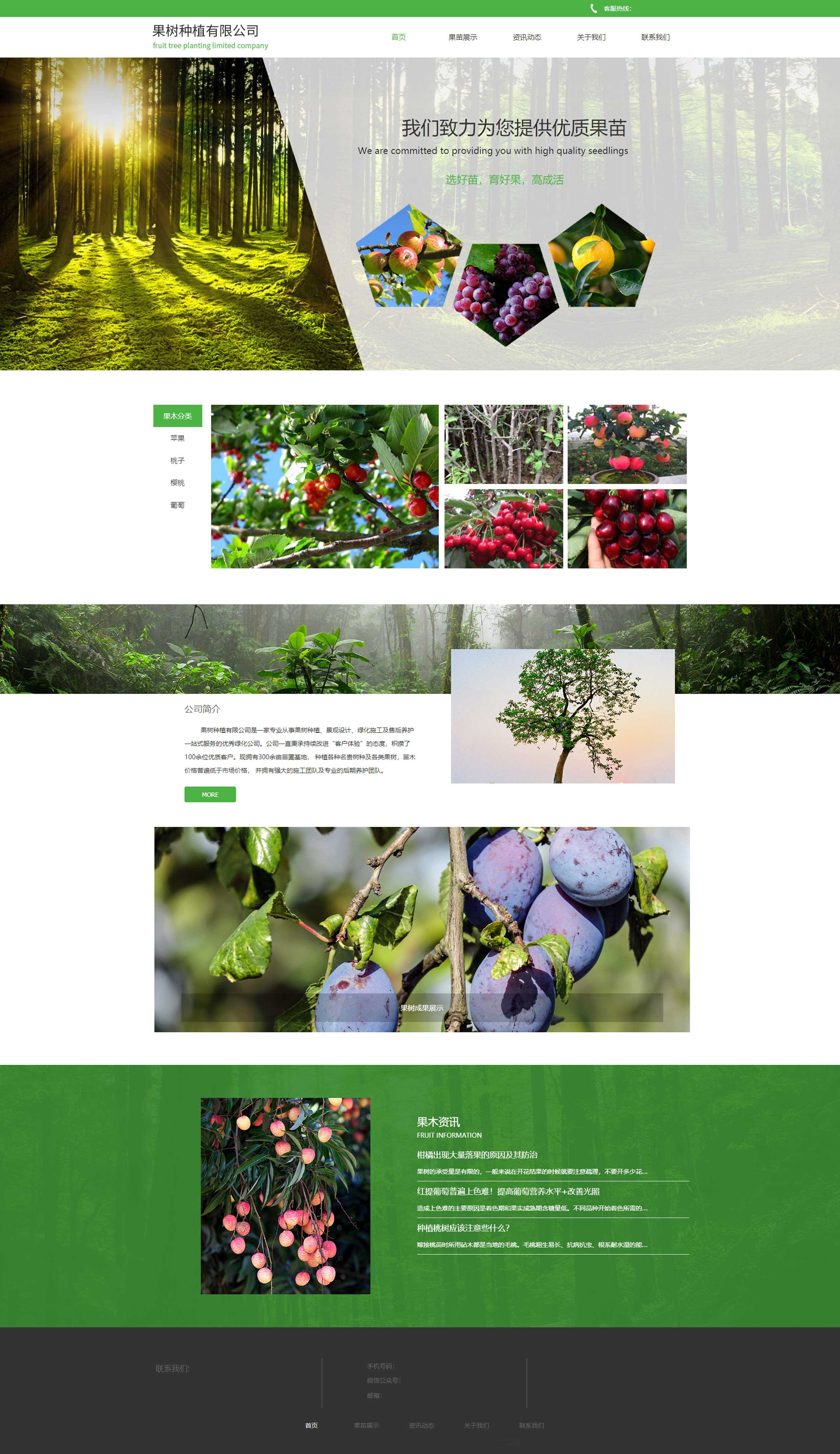 綠色果樹(shù)苗圃網(wǎng)站建設(shè) 綠色果樹(shù)苗圃網(wǎng)站建設(shè)